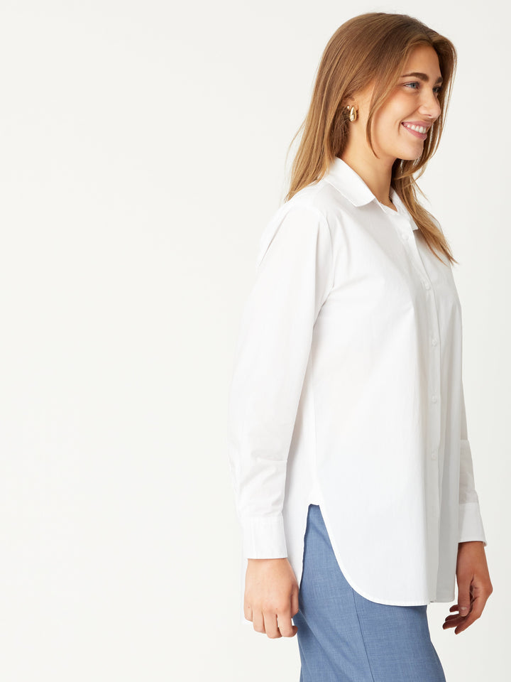 Polished Cotton Season Shirt - White - 30990