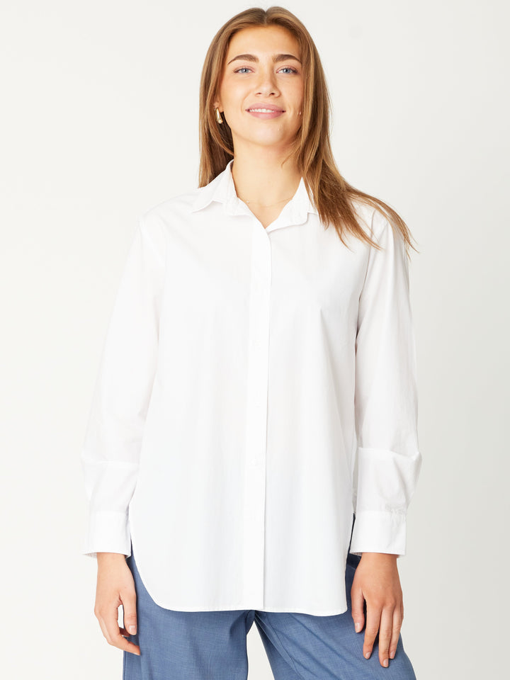 Polished Cotton Season Shirt - White - 30990