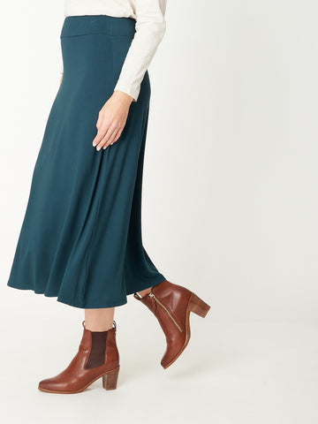 Lux Bamboo Swing Skirt - Forest- 31010 - Cordelia St