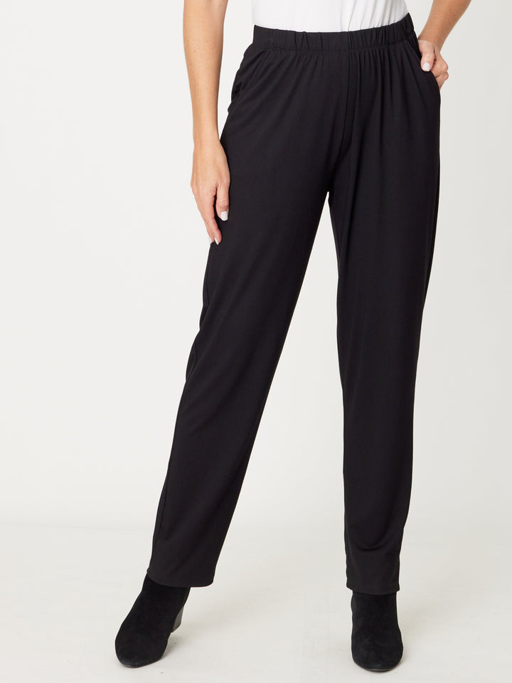 Lux  Bamboo Yoke/Pocket Pant -Black-31015