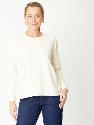 LINEN/COTTON  Pocket Core Top - Ivory - 31031 - Cordelia St