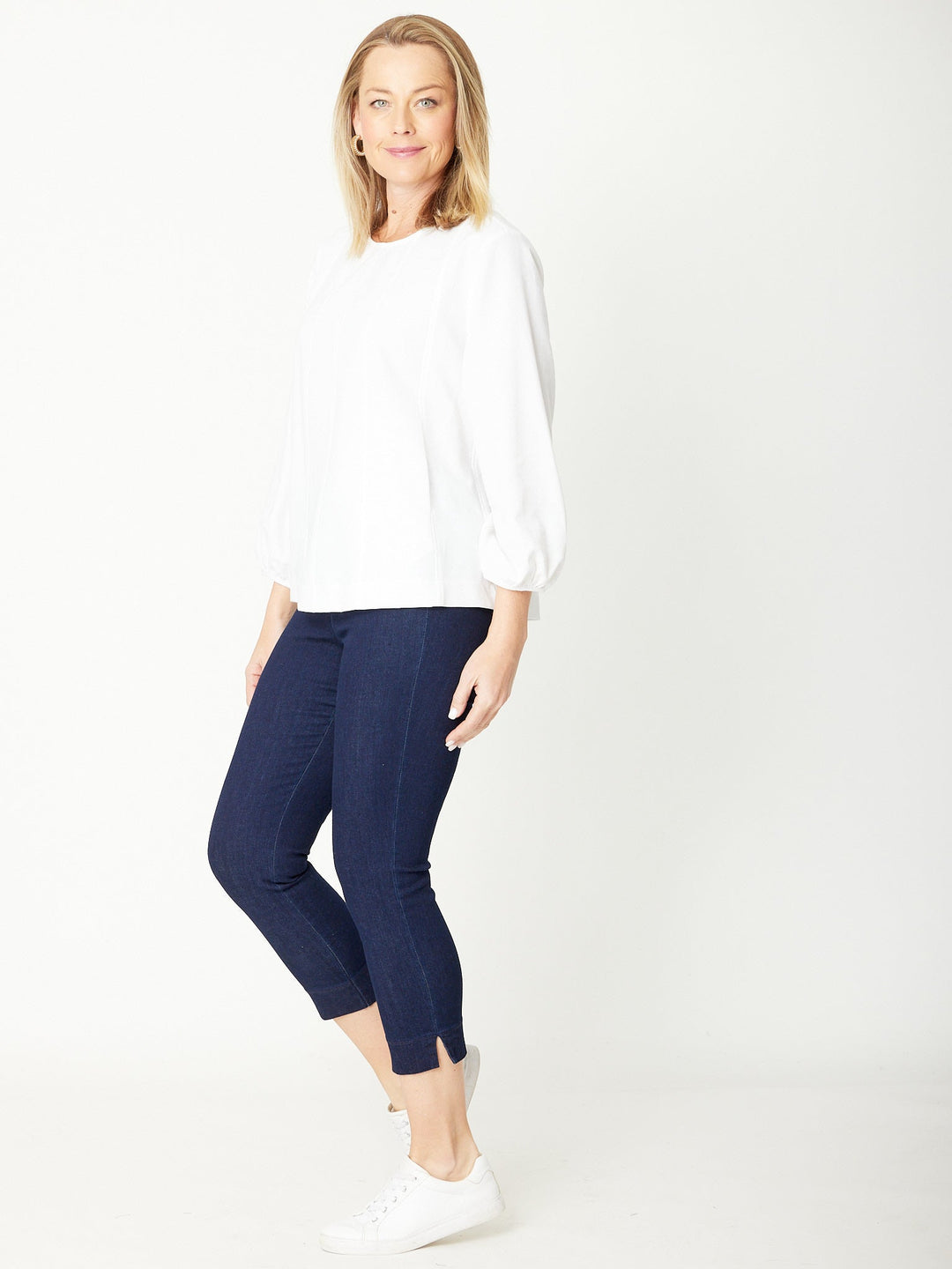7/8 Denim pant- Denim 31244