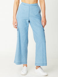 Denim Cargo Pant - Denim 31050