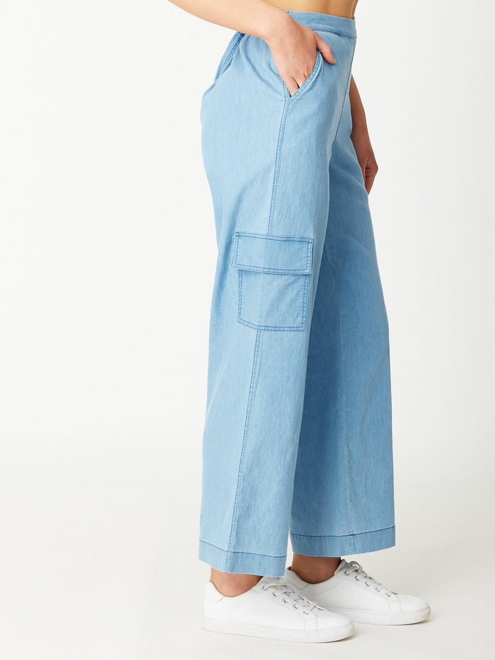 Denim Cargo Pant - Denim 31050