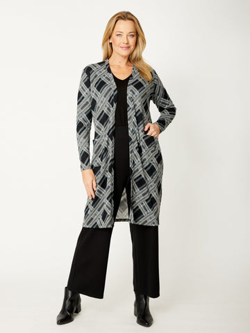 Knit Jacket - Grey - 32072 - 