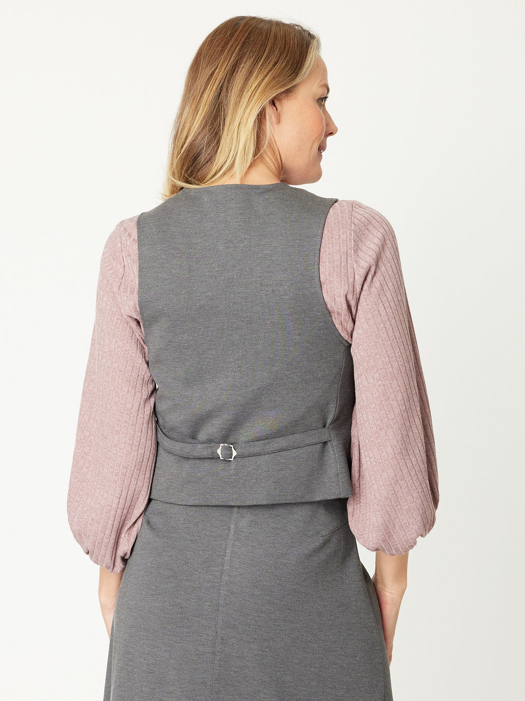 Suit Soft Vest - 31063 - Charcoal