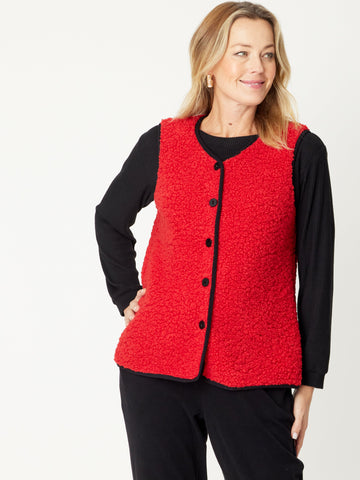 Teddy Vest - 31073 - Tomato - Cordelia St
