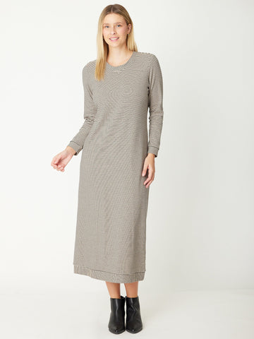 Stripe Sensation Dress - 31077 Beige/Black - 