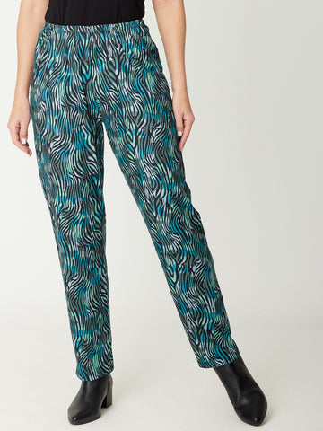 Pocket Print Pant - 31112 - Jade - All