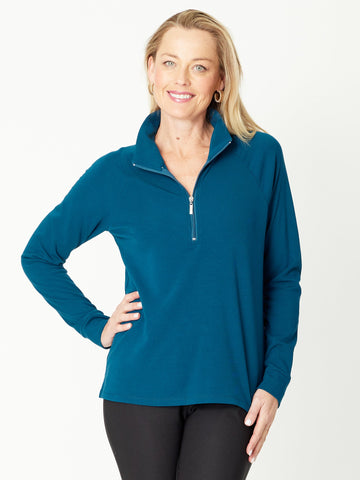 Weekend Life Zip Top - Jewel - 31144 - Cordelia St