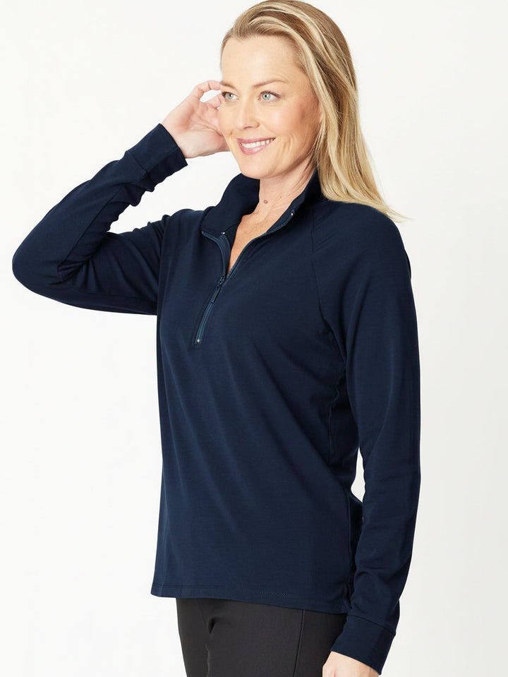 Weekend Life Zip Top - Navy - 31144
