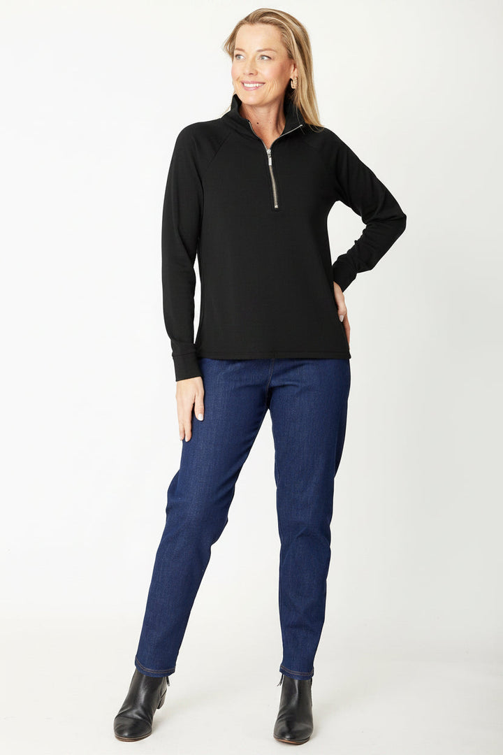 Weekend Life Zip Top - Black - 31144