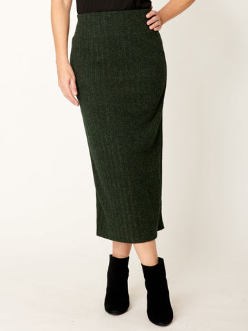 Knit Core Skirt - Khaki - 31157 - Skirts
