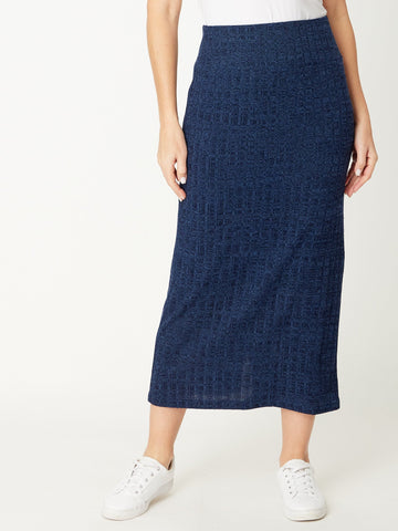 Knit Core Skirt - Navy - 31157 - Skirts