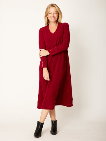 Knit Core Dress - Ruby - 31158 - Cordelia St
