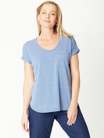 Tshirt - Blue Stripe - 31160 - T-Shirts