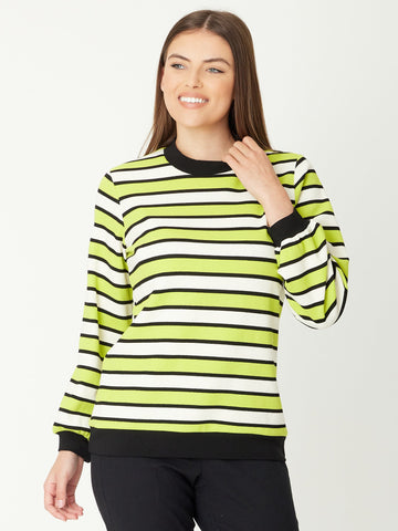 Chevron Stripe Top - Lime- 31171 - All