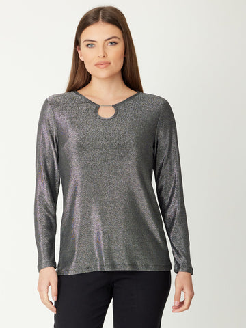 Cut Out Top- Silver- 31172 - All