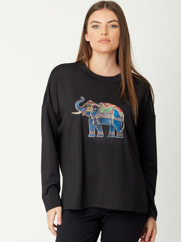 Elephant Top - Black - 31191 - Luna Sky