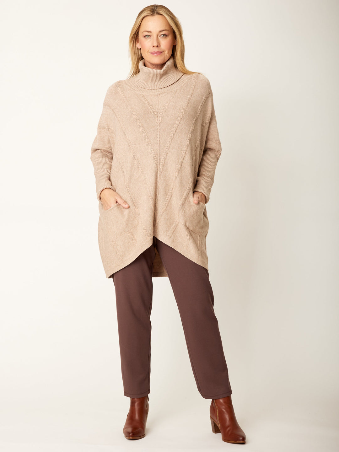 Pocket Ponti Pant- Espresso - 32253