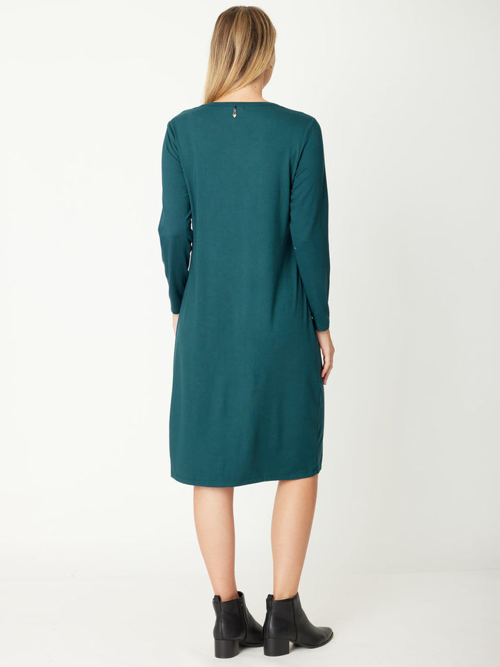 Bamboo Scoop Dress - Forest - 31231