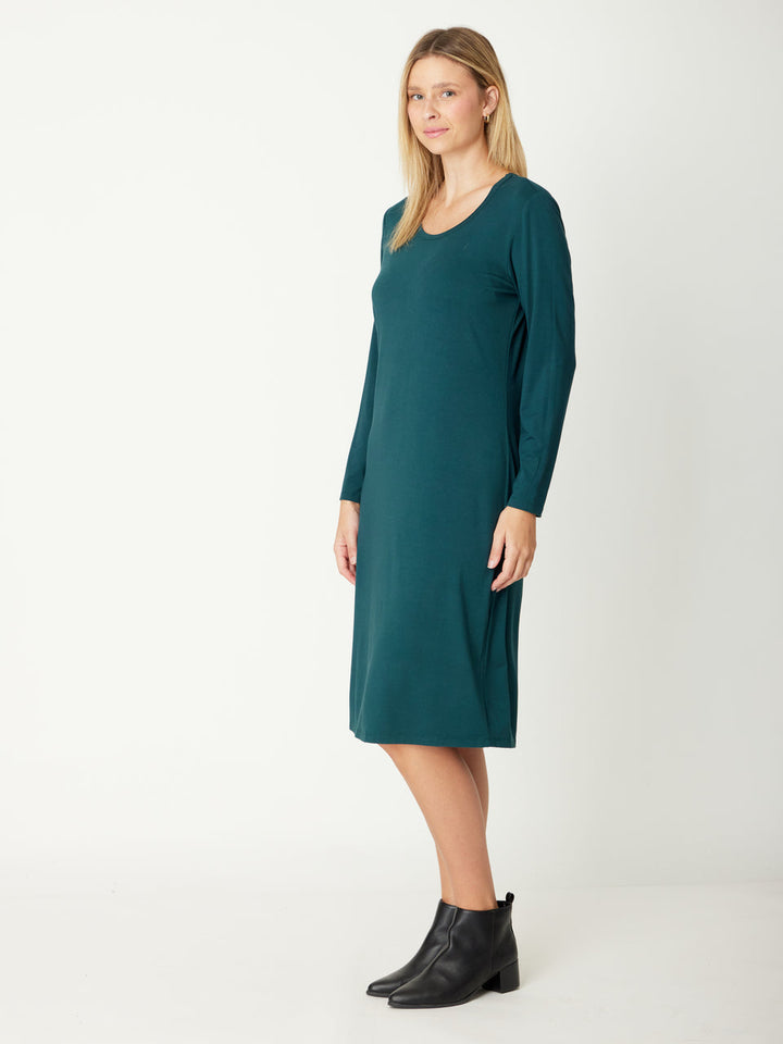 Bamboo Scoop Dress - Forest - 31231
