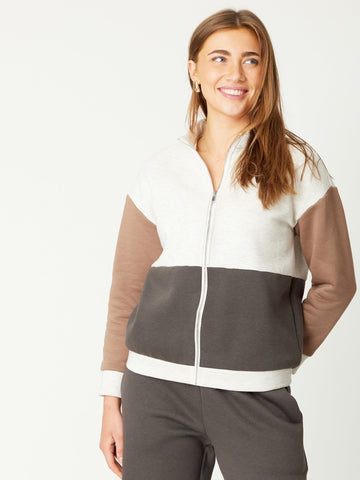 Work it Up Sweat Jacket- Charcoal - 31237 - Luna Sky