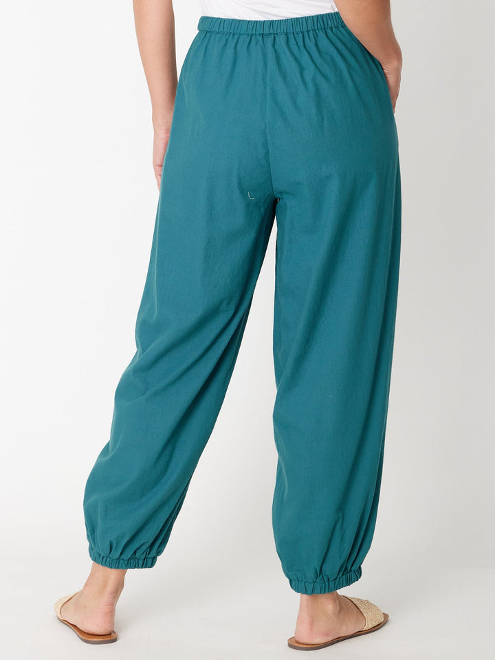 Myra Cotton 7/8 Pant - Petrol - 31332