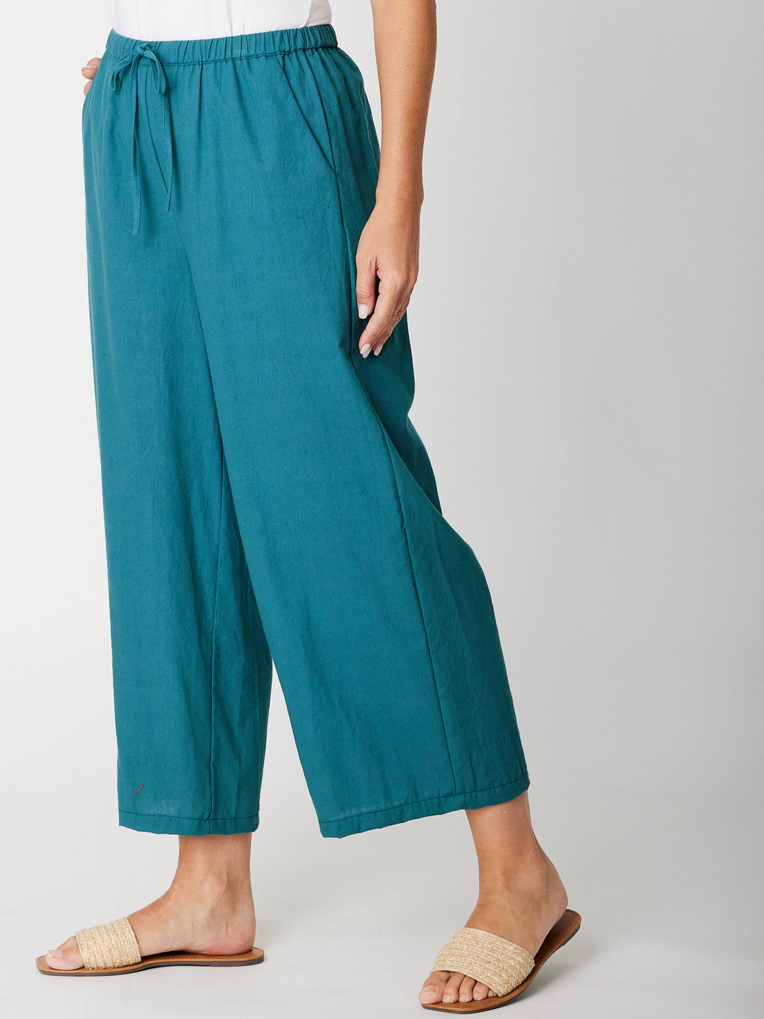 Myra Cotton 7/8 Pant - Petrol - 31332