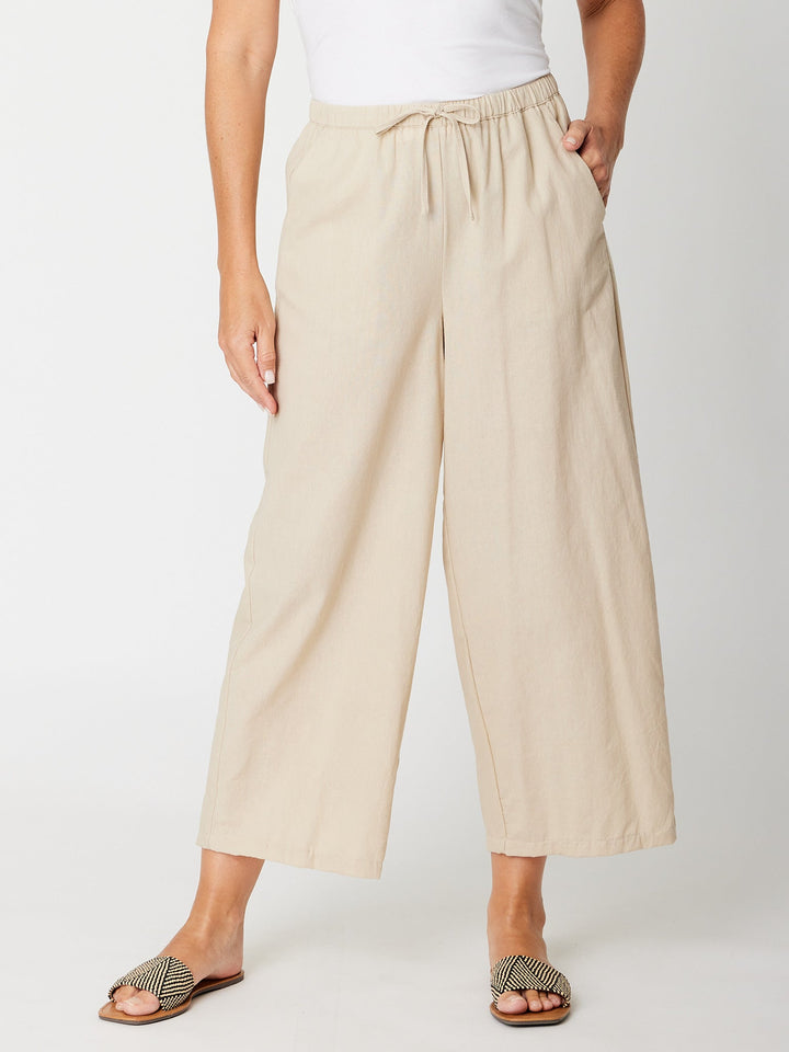 Myra Cotton 7/8 Pant - Sand - 31332