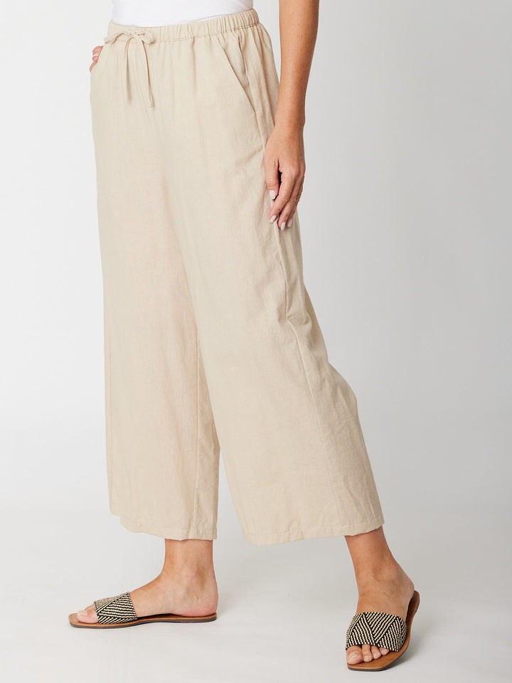 Myra Cotton 7/8 Pant - Sand - 31332