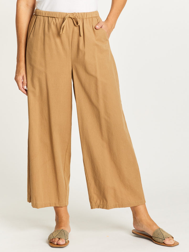 Myra Cotton 7/8 Pant - Wheat - 31332