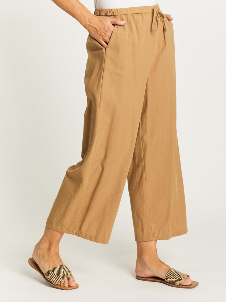 Myra Cotton 7/8 Pant - Wheat - 31332
