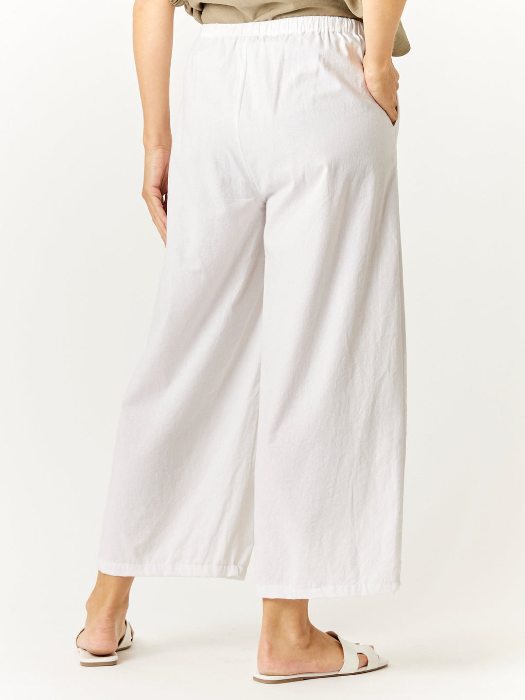 Myra Cotton 7/8 Pant - White - 31332