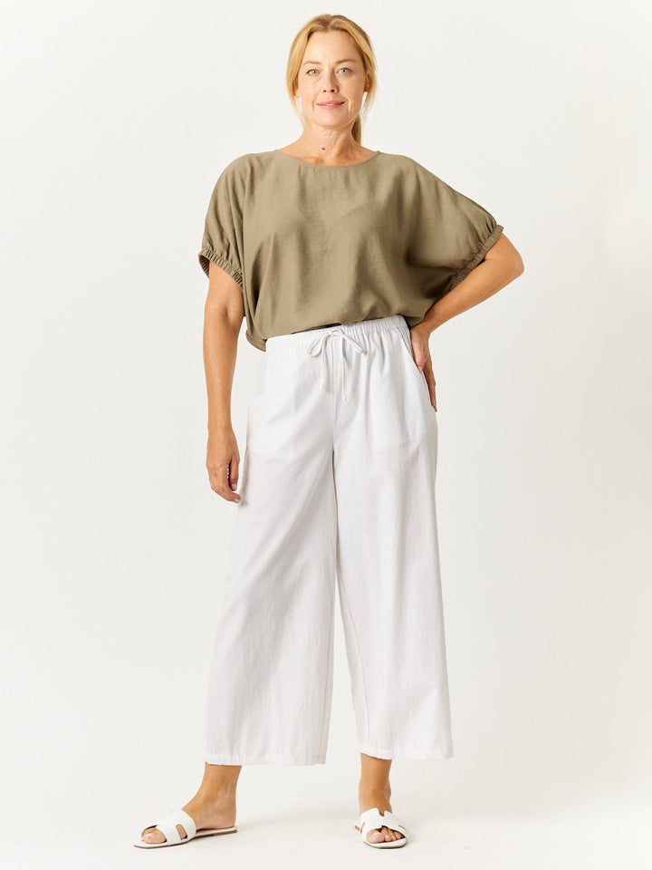Lux Box Top - Khaki - 32721