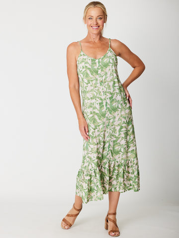 Citris Slip Dress - Green - 31334 - dress