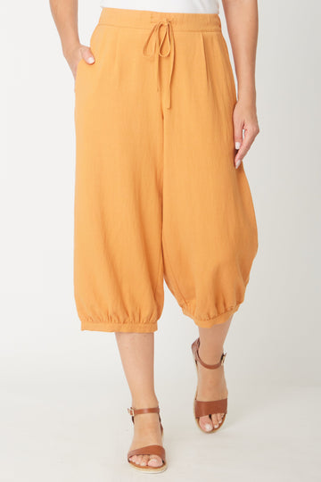 Anya Pleat Pocket Pant - Pumpkin - 31336 - Clothes for Senior & Elderly Women