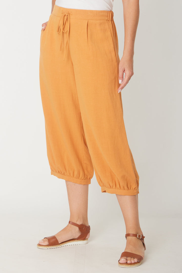 Anya Pleat Pocket Pant - Pumpkin - 31336