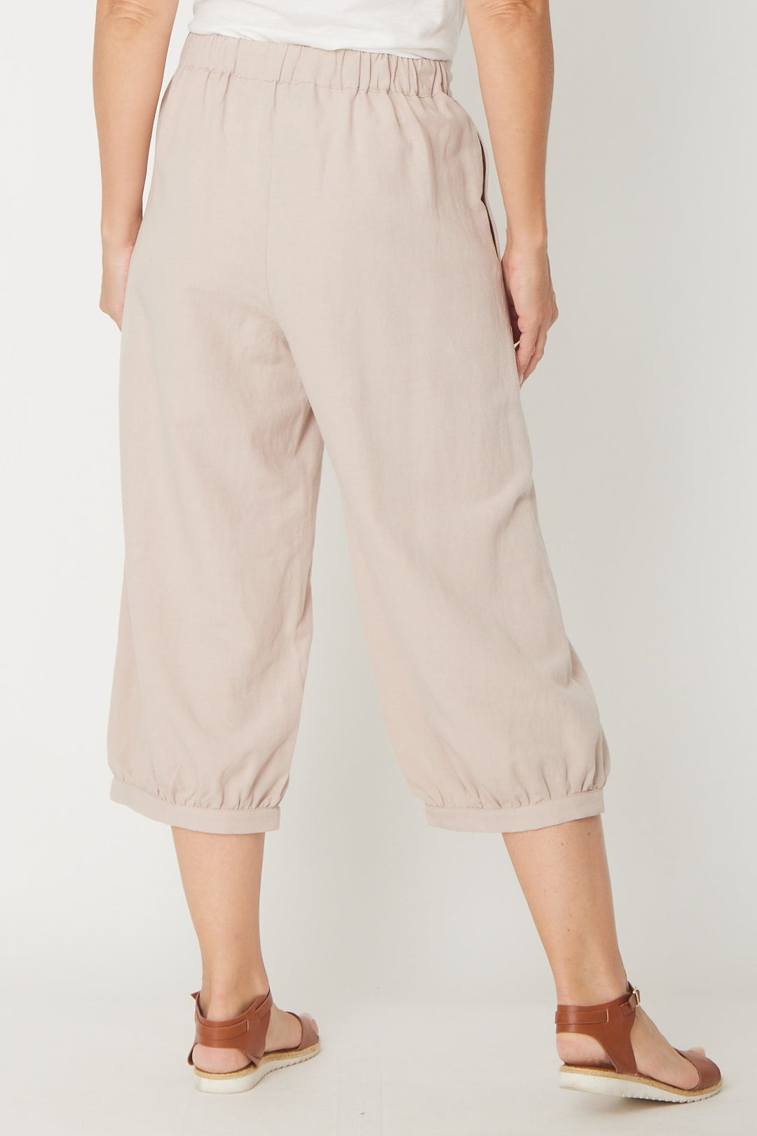Anya Pleat Pocket Pant - Sand - 31336