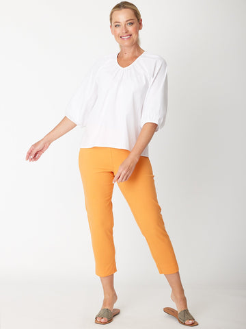 7/8 Slim Cottolen Stretch Pull on Pant -  Orange- 24152 - Bestsellers