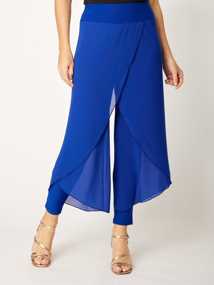 Gilliana Chiffon Overlay Pant - Electric - 31360