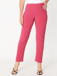 Gilliana Straight Leg Pant-- Fushia - 31361