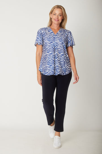 Flutter Print - Navy Print- 31470 - SUMMER