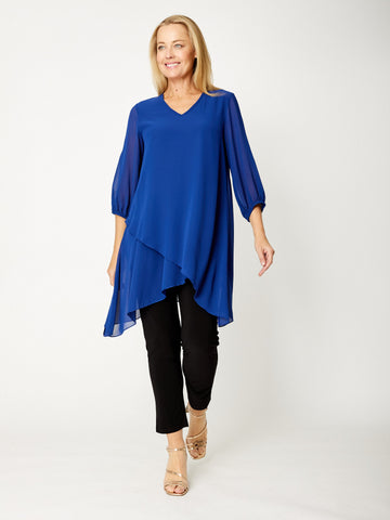 Andy Chiffon Overlay Tunic - Ink - 32081 - Autumn/Winter