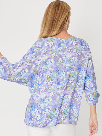 Summer Ease Rayon Top- Lavender -31377 - Tops