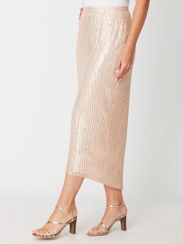 Suzie Sequin Skirt - Champagne- 31399 - Spring/Summer