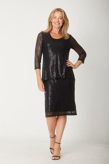 Sequin Suzie Forgiveness Dress - Black - 31401 - Clothes for Senior & Elderly Women