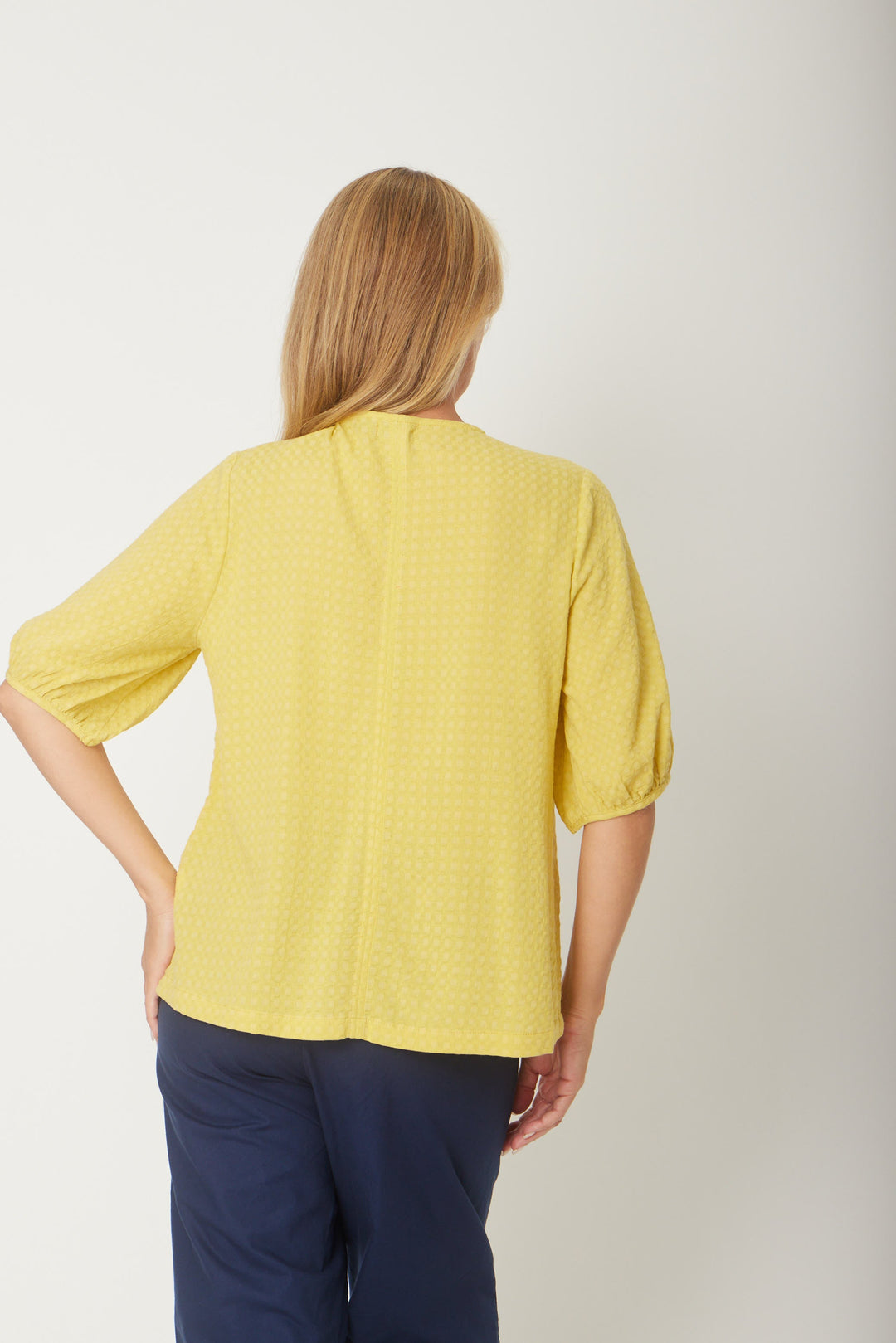 Victoria Textured Top - Butter -31405