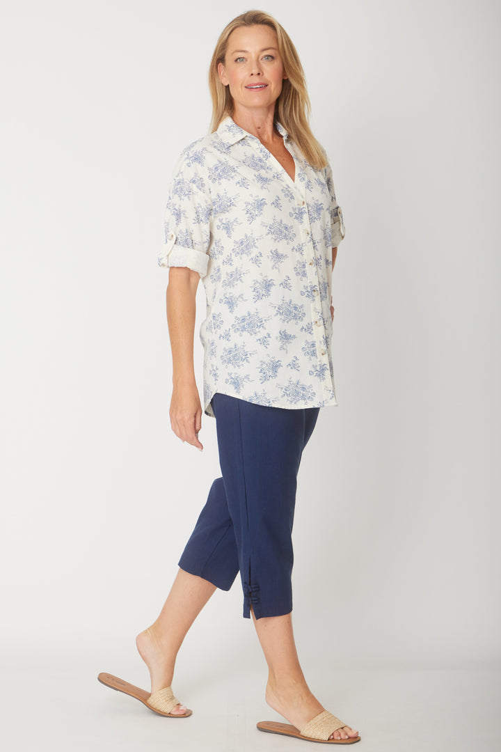 Vicky Core 3/4 pant- Navy - 31411
