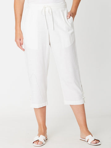 Vicky Core 3/4 pant- White - 31411 - Cordelia St